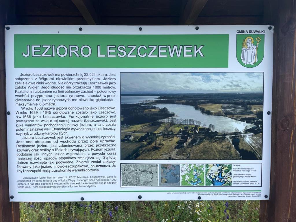 Apartament Wigry -Domek Z Altana Na Wylacznosc Leszczewek Екстериор снимка